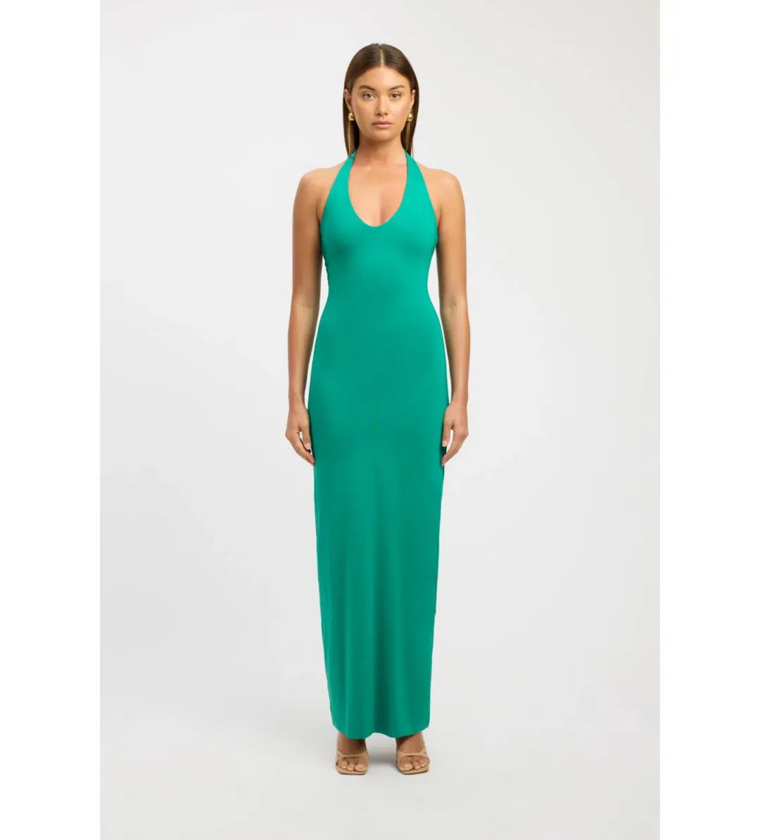 Kookai Stella Halter Maxi Dress Apple Size 8 for rent on The Volte - main image