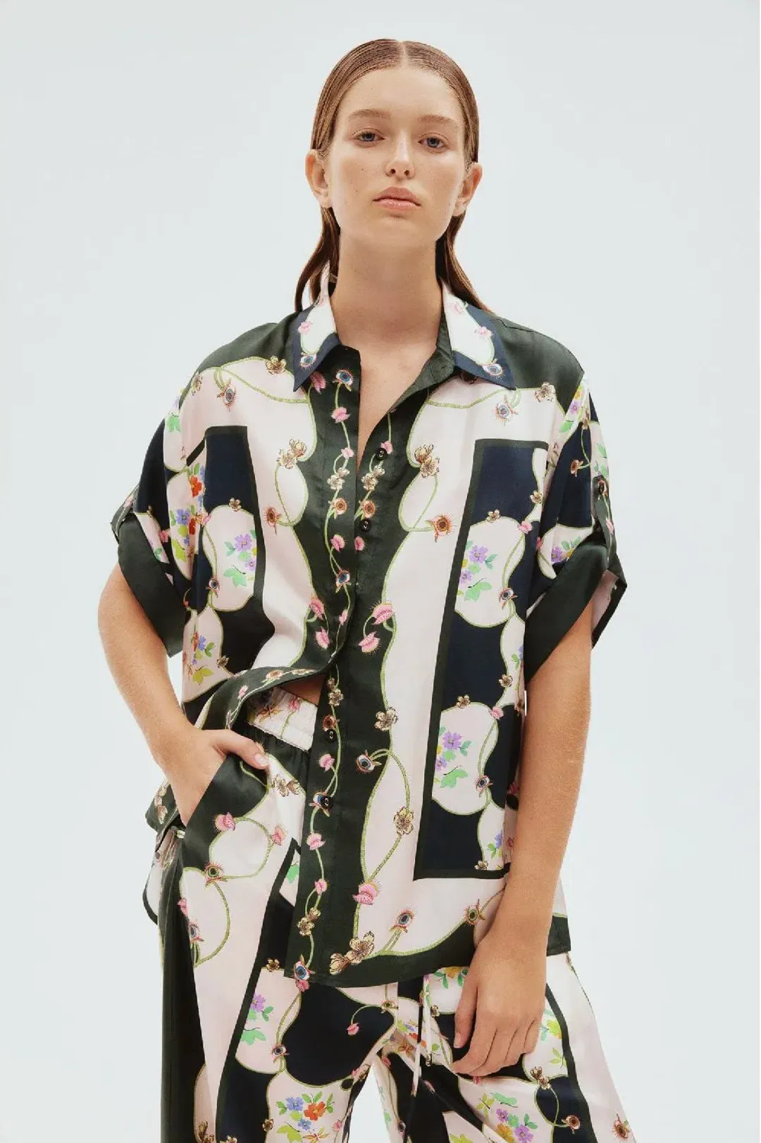 Alémais Venus Shirt & Pants Set Print Size 14 for rent on The Volte - main image
