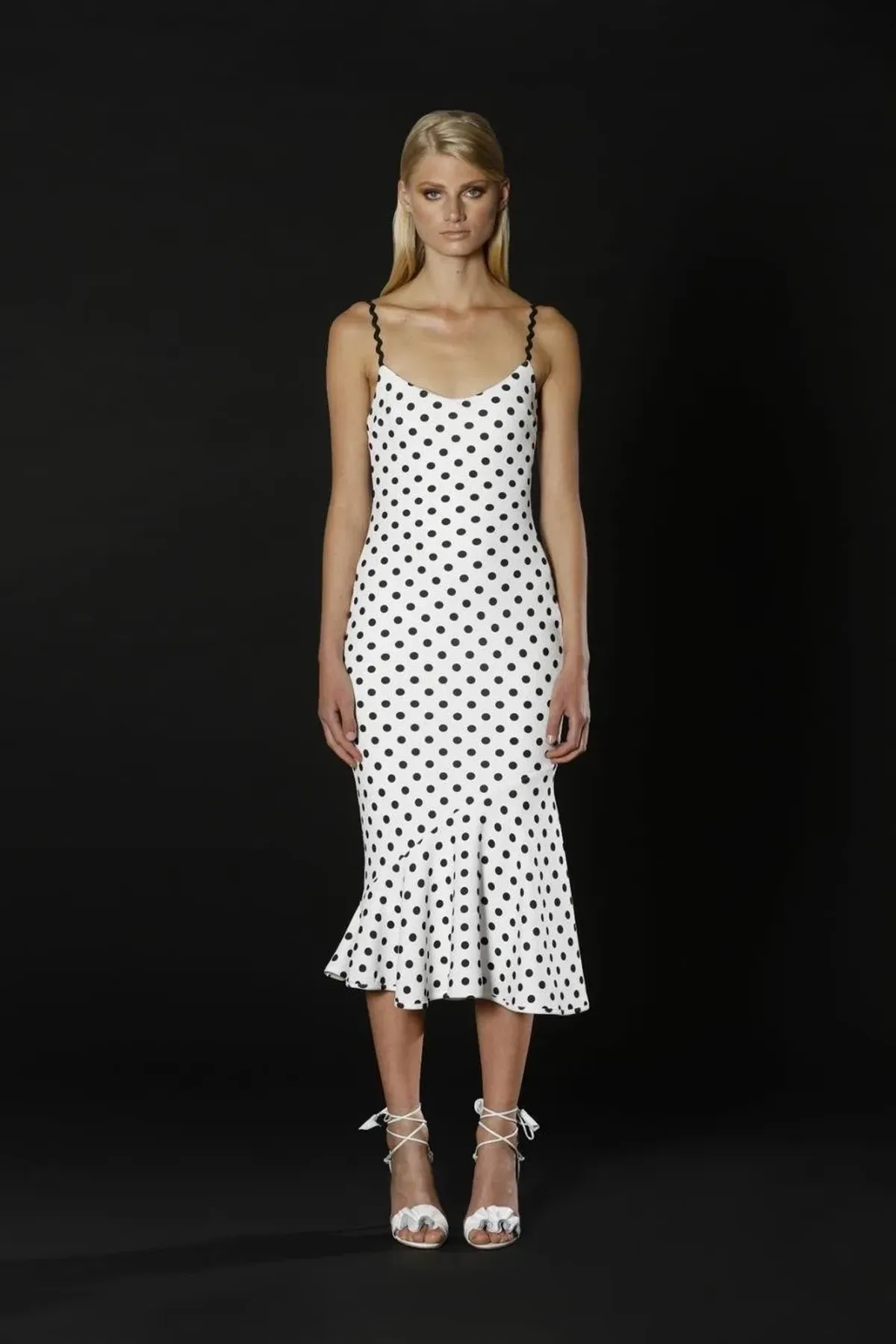 By Johnny Polka Slip Dress Print Size 6 - Image 1
