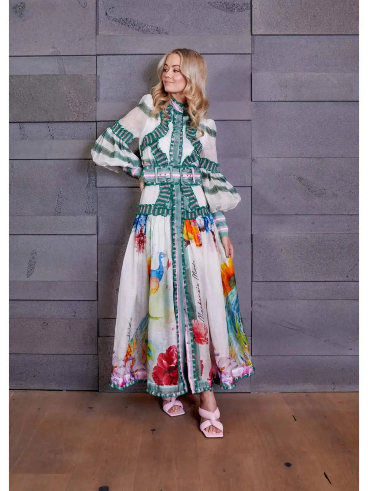 Mackenzie Mode Arabian Nights Maxi Dress in Print Size AU 6 - Image 1
