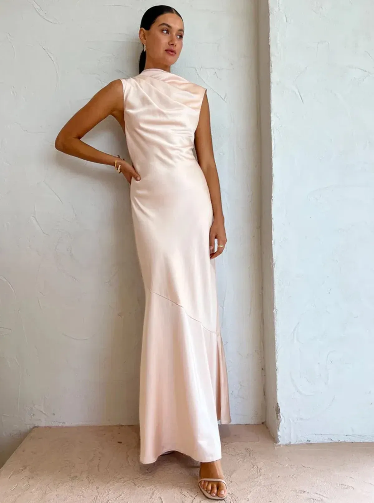 Signficant Other Lana Maxi Dress Blush Size 8 - Image 4