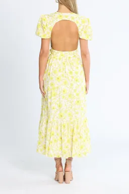 Talulah Jasmine Midi Dress in Yellow Size 14 for rent on The Volte - image 3