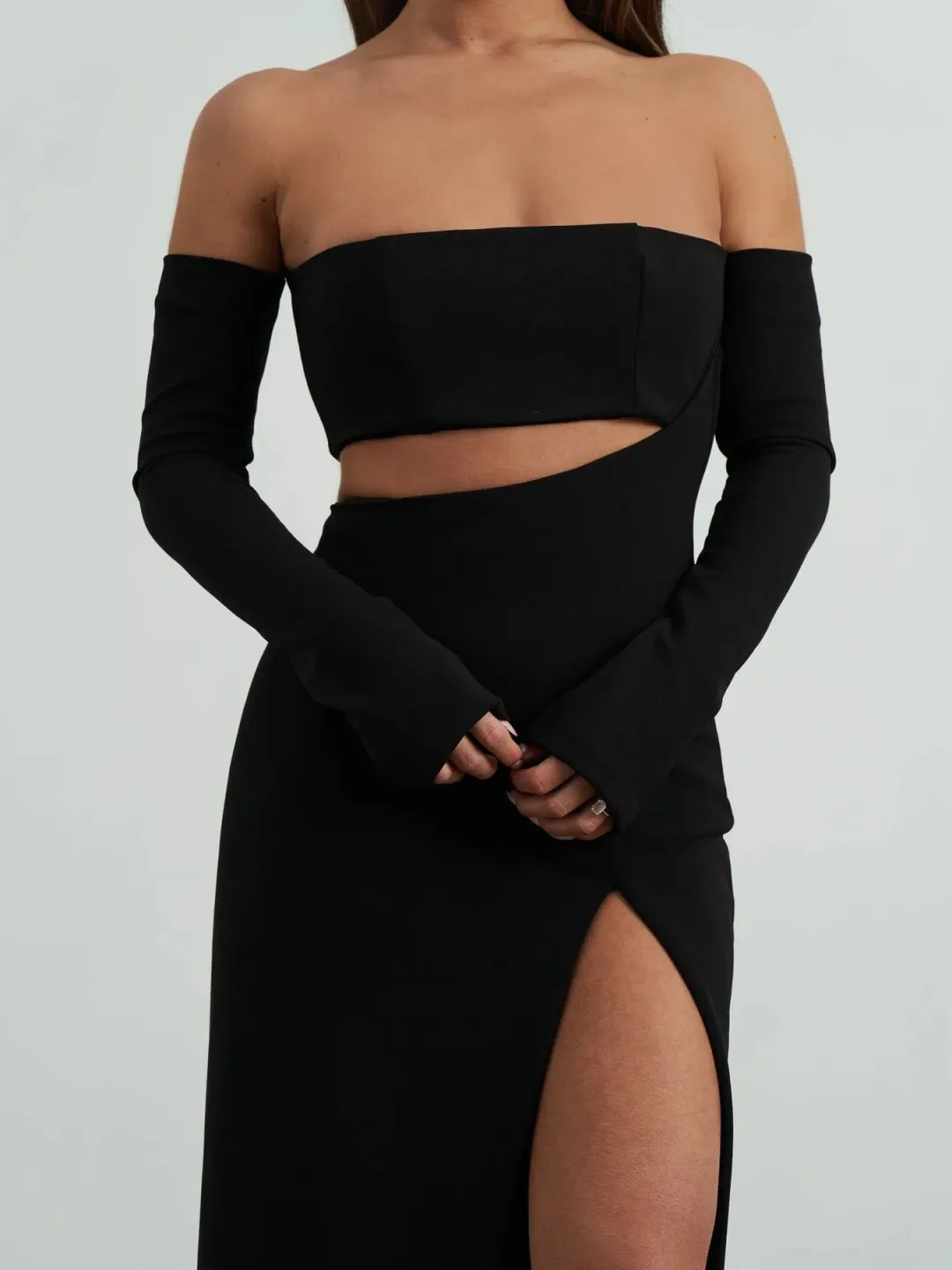 Effie Kats Hall of Fame Gown Black Size S / 8 AU for rent on The Volte - main image