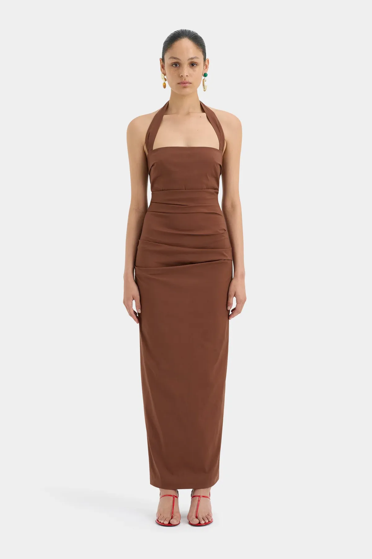 Sir the Label Nikki Gown Brown Size 8 - Image 1