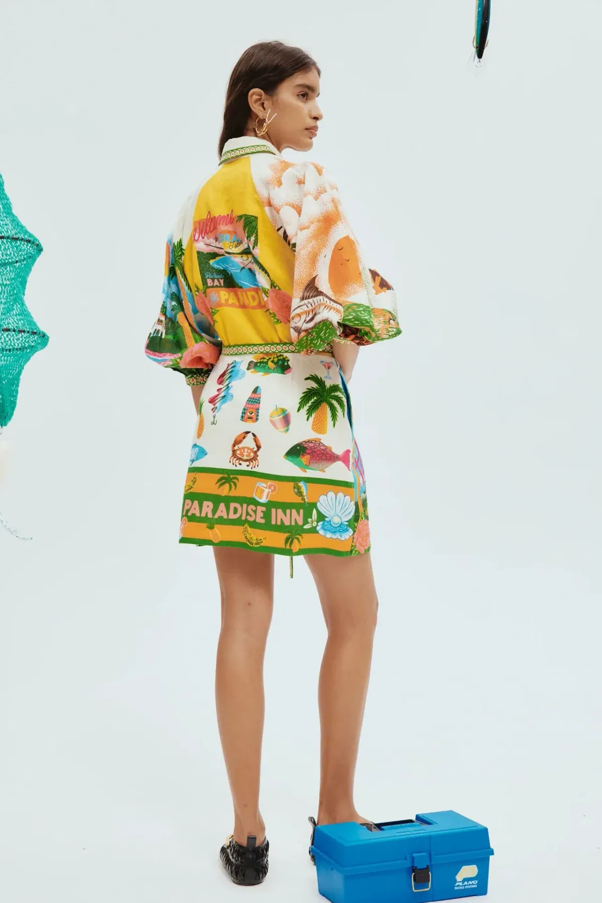 Alemais Paradiso Mini Dress Print Size 12 - Image 2