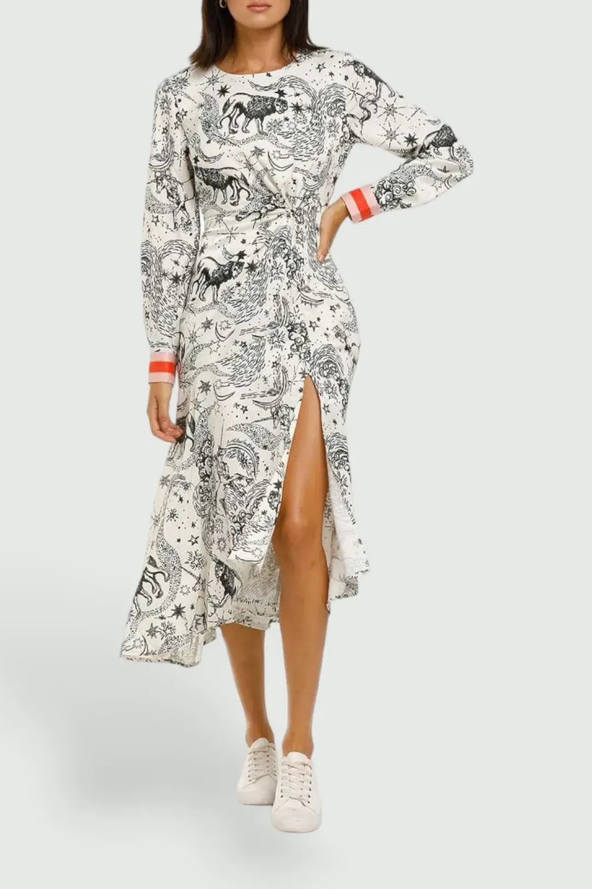Vestire Baby What's Your Sign in White Zodiac Print Size 12 - Image 1