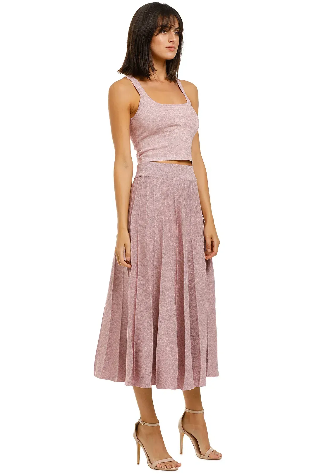 Vestire Sweet As Sugar Top and Skirt Set Pink Size 6 for rent on The Volte - main image