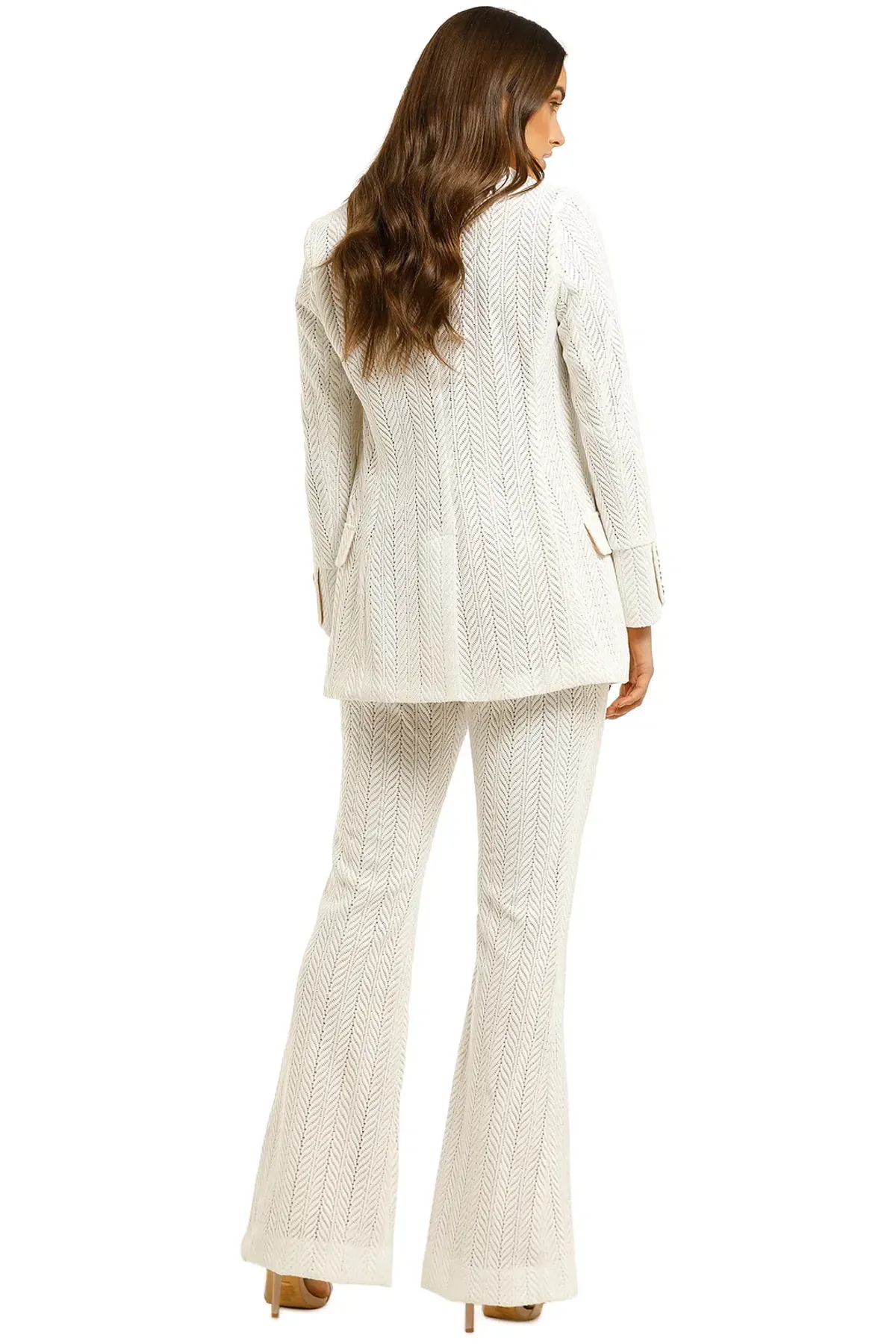 We Are Kindred Marbella Blazer and Pant Set in Frost Size 12 - Image 3