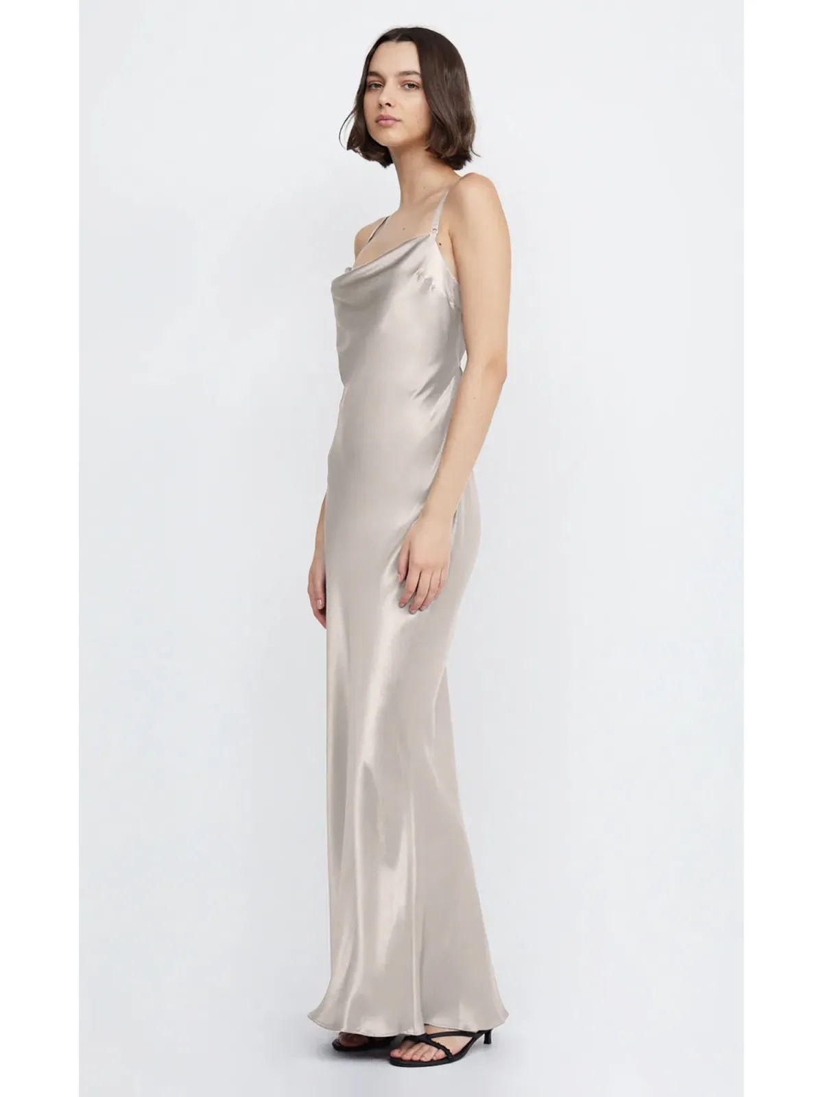 Bec & Bridge Malia Maxi Dress Smoke Taupe Size AU 10 - Image 2