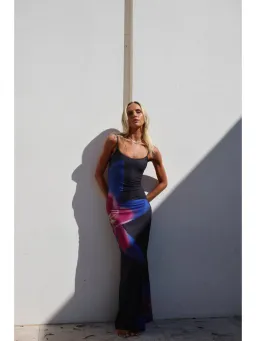 Rat & Boa Midnight Lily Floral Slip Dress Print Size AU 8 for rent on The Volte - image 3