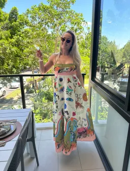 Alemais Evergreen Sundress in Multi Size AU 10 for rent on The Volte - image 3