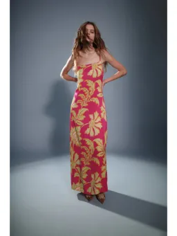 Hansen & Gretel Alchemy Dress in Fuschia Fern Print Size Small / AU 8 for rent on The Volte - image 4