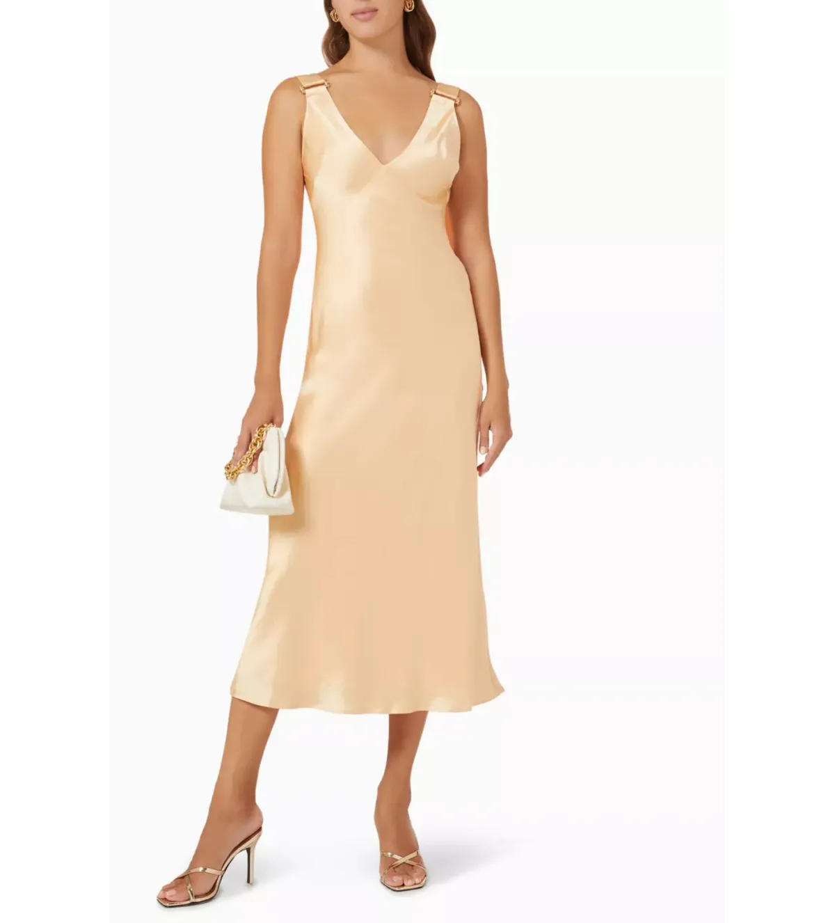 Acler Wycombe Midi Dress Buttermilk Size 12 - Image 2