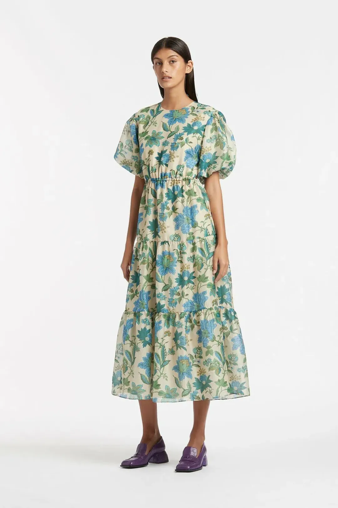 Sir The Label Celia Open Back Dress Marguerite Print Size 1/Au 8 for rent on The Volte - main image
