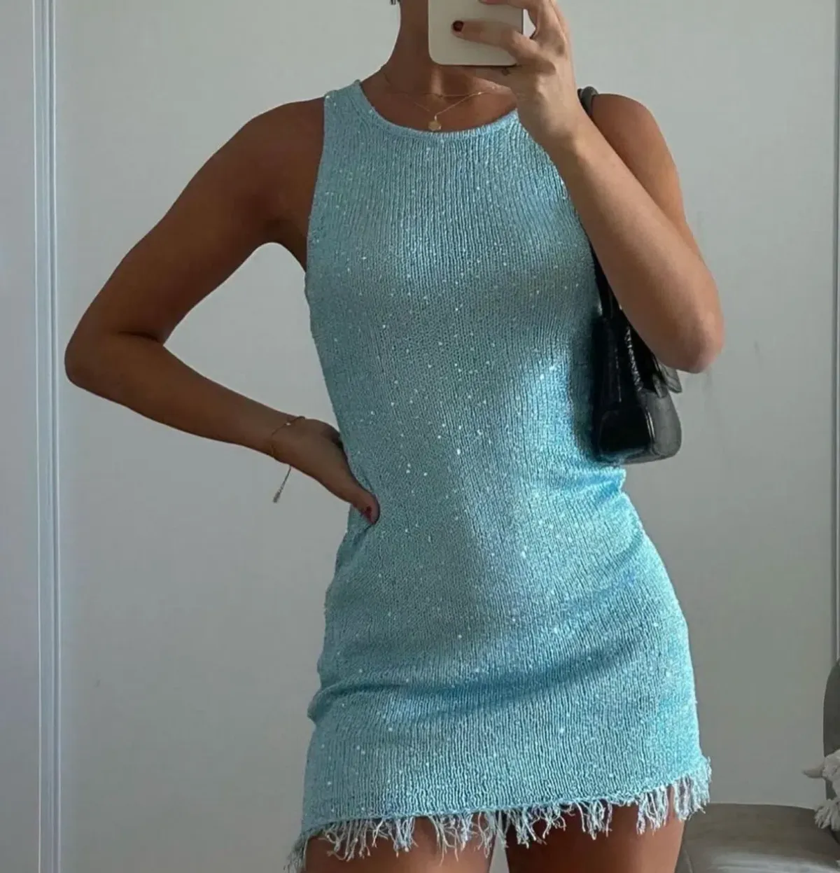 Asta Resort Natalia Mini Dress in Blue Size XS/Au 6 - Image 7