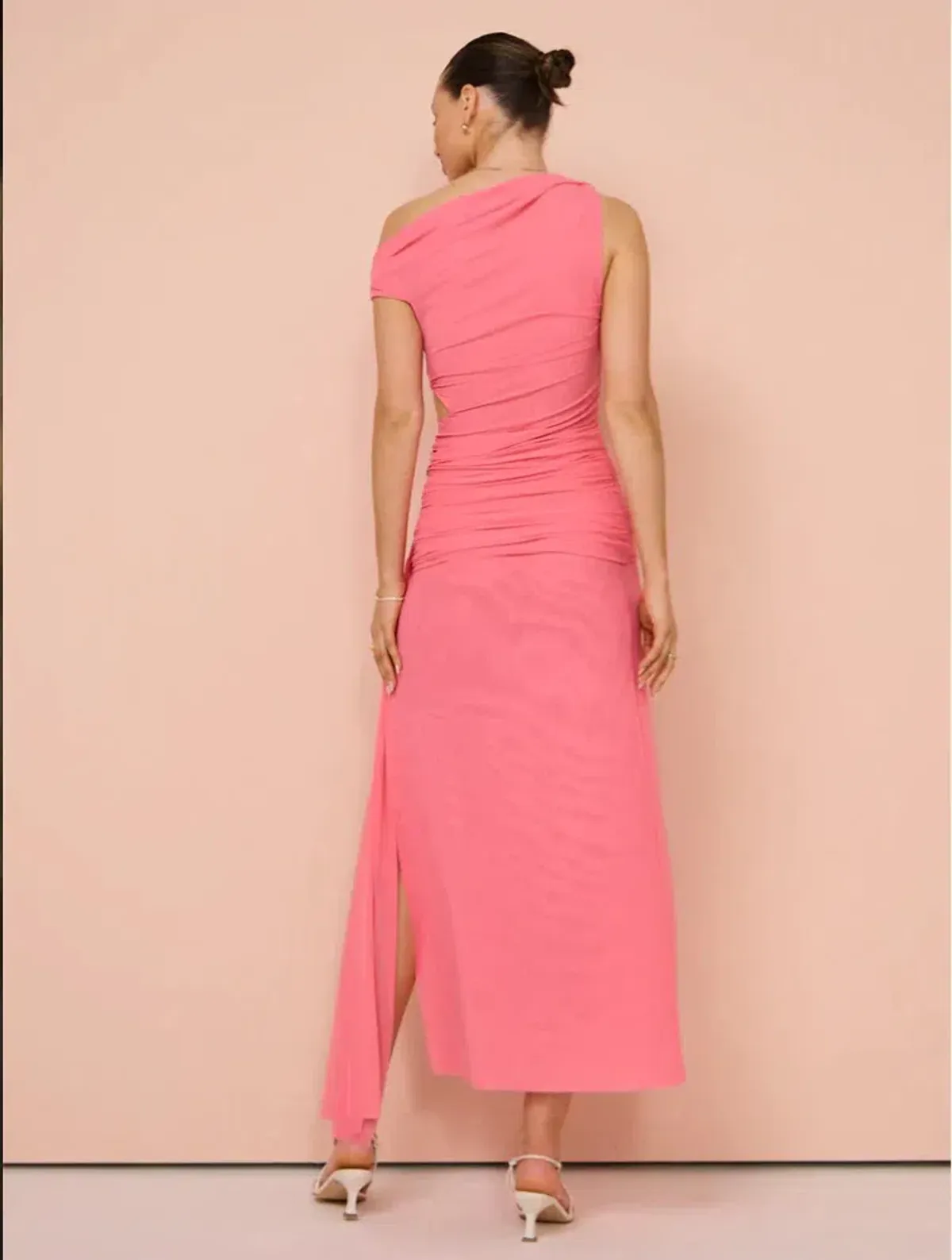 Bec & Bridge Kailani Asym Dress Grapefruit Pink Size 6 - Image 11