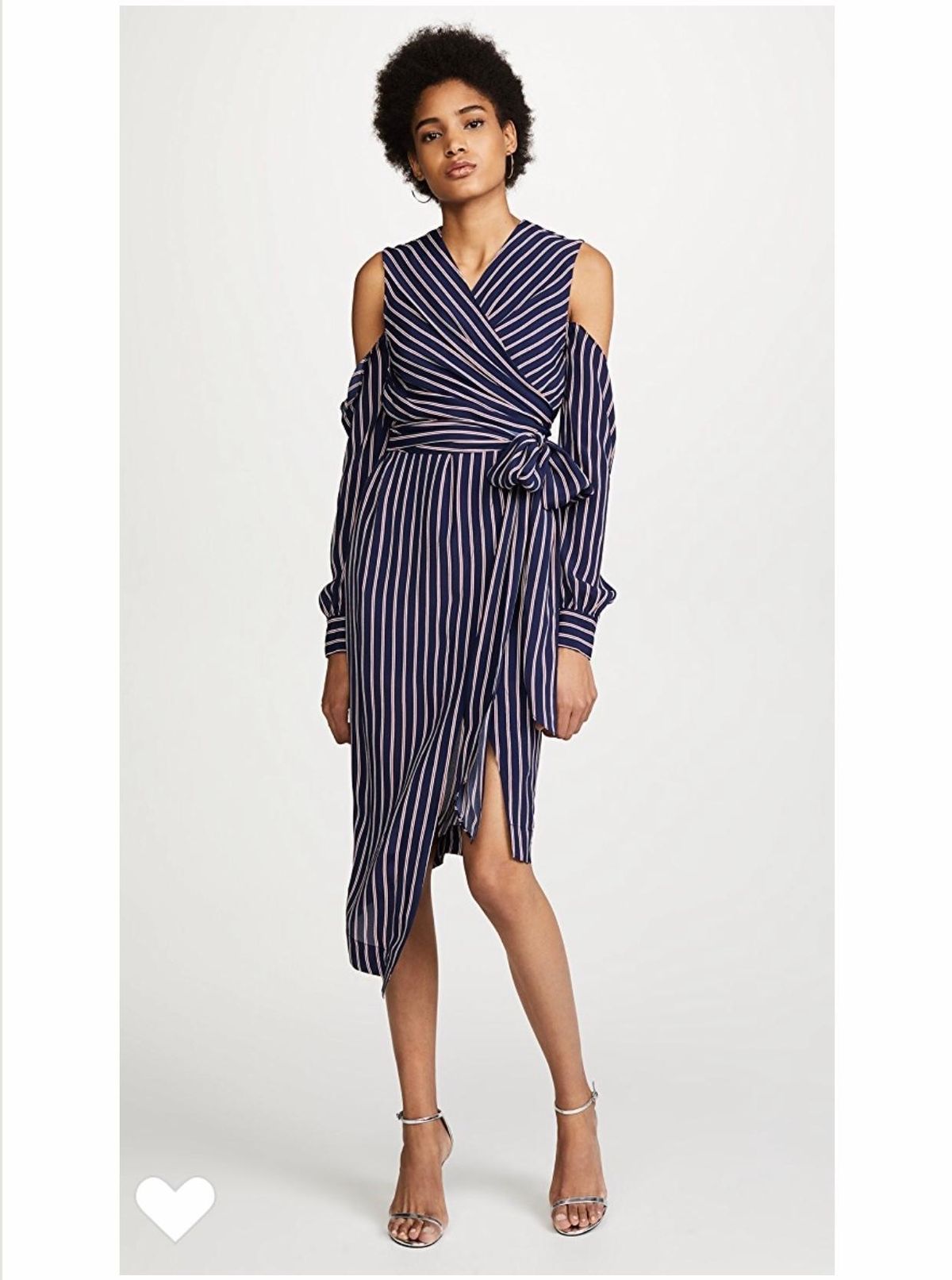 Nicolas Pin Stripe Dress Navy Size 6 for rent on The Volte - main image