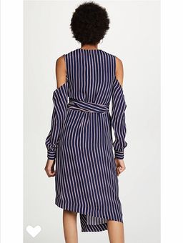 Nicolas Pin Stripe Dress Navy Size 6 for rent on The Volte - image 3