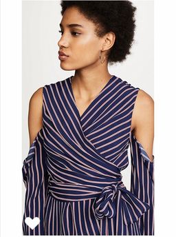 Nicolas Pin Stripe Dress Navy Size 6 for rent on The Volte - image 2