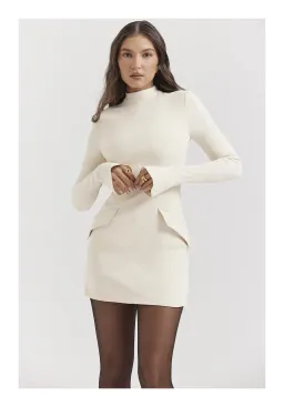 House of CB Mihalia Dress Cream Size XS/ AU 6 for rent on The Volte - image 2