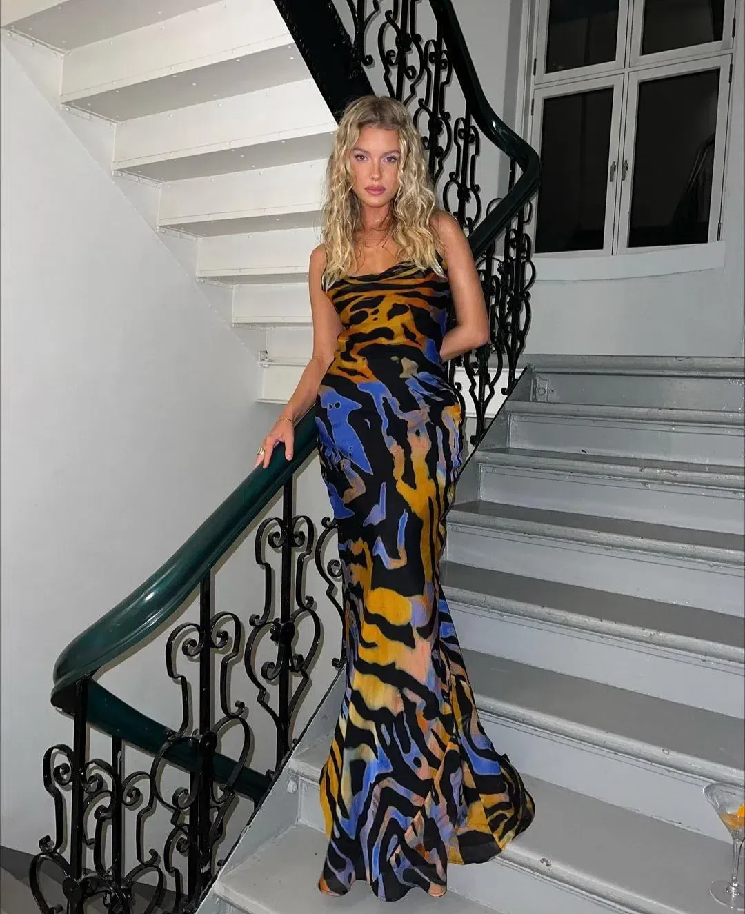 Rat & Boa Fabienne Maxi Dress in Multi Size Small / AU 8 for rent on The Volte - main image