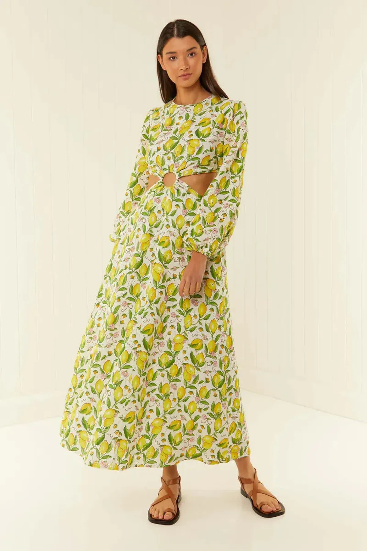 Palm Noosa Domino Dress Lemons Size 10 for rent on The Volte - main image