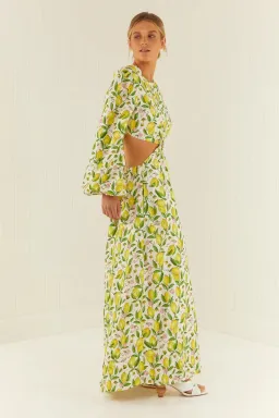 Palm Noosa Domino Dress Lemons Size 10 for rent on The Volte - image 3