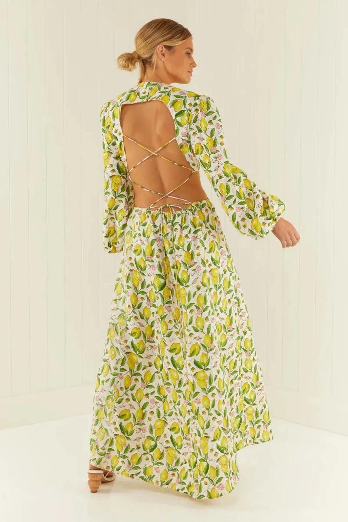 Palm Noosa Domino Dress Lemons Size 10 - Image 2