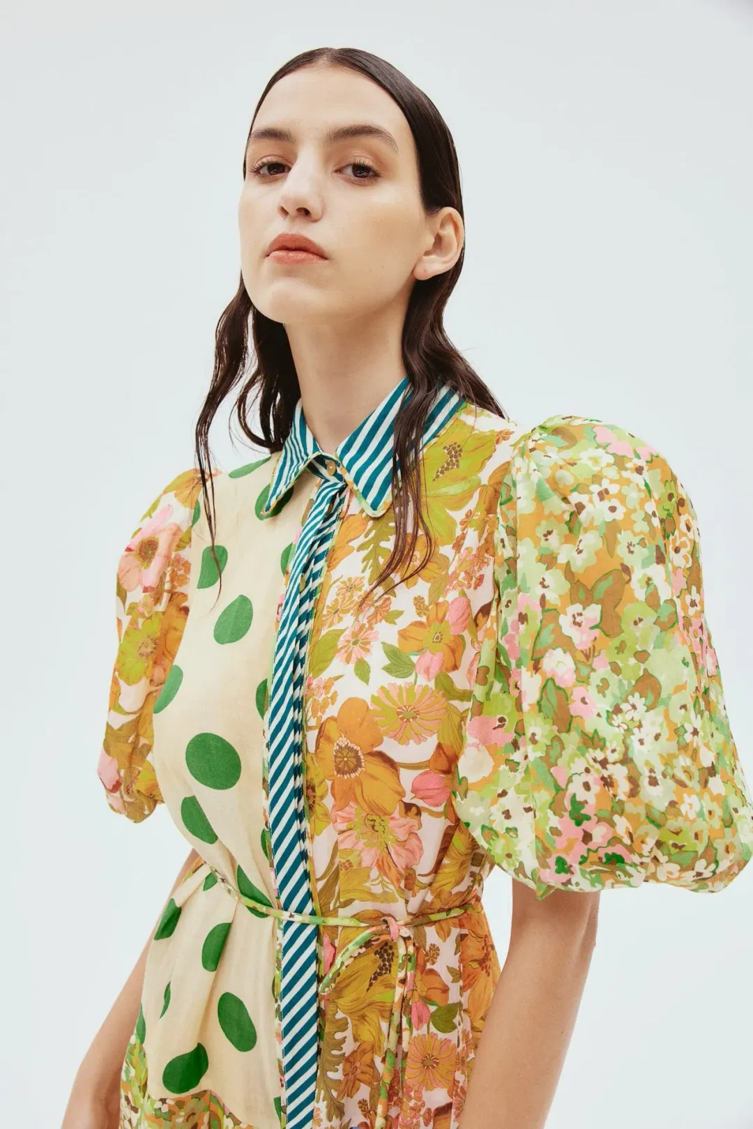 Alemais Finn Shirtdress Print Size 8 for rent on The Volte - main image