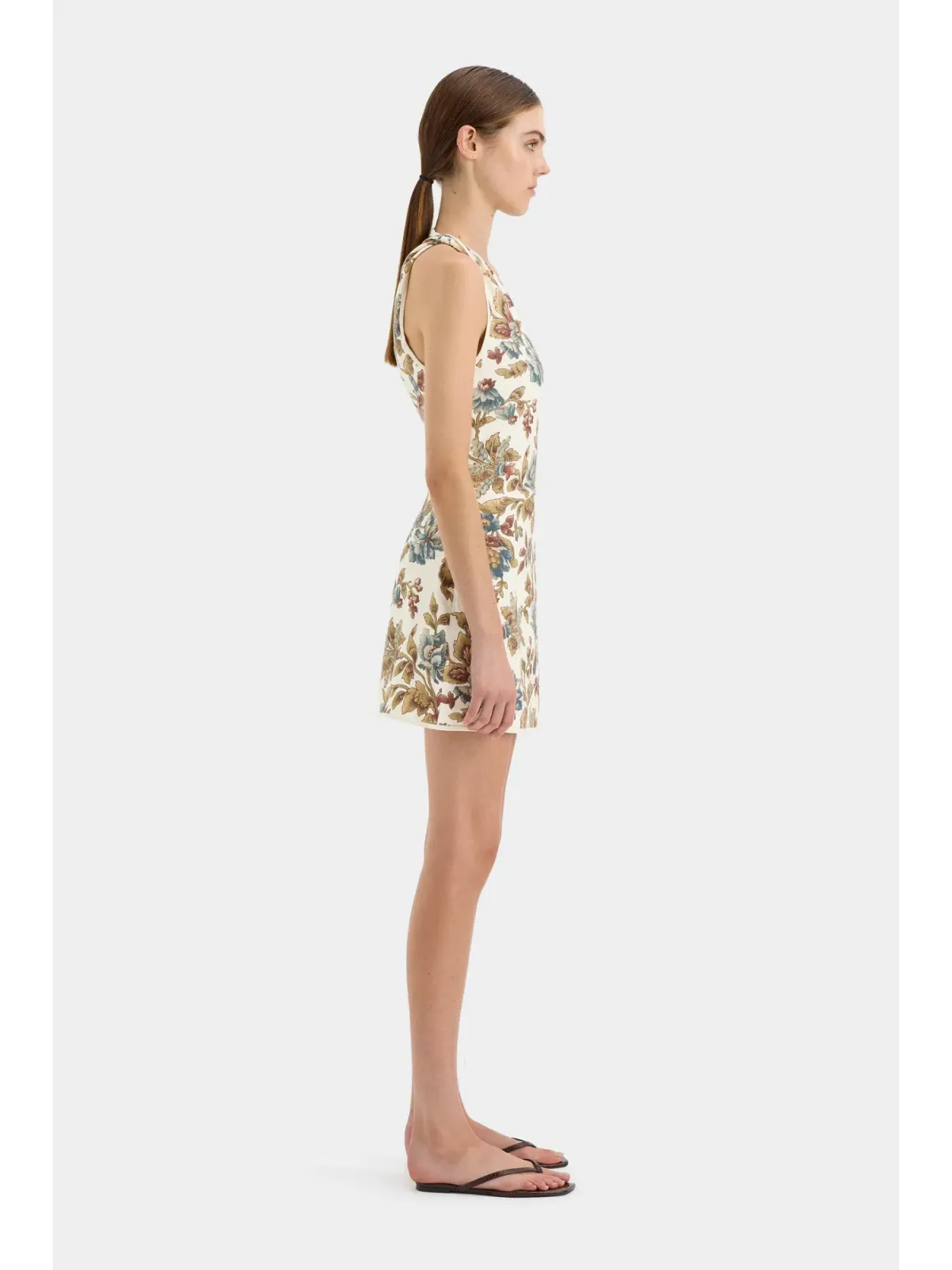 Sir the Label Eleanora Asymmetric Mini Dress in Viola Print Size 1 / AU 8 - Image 3