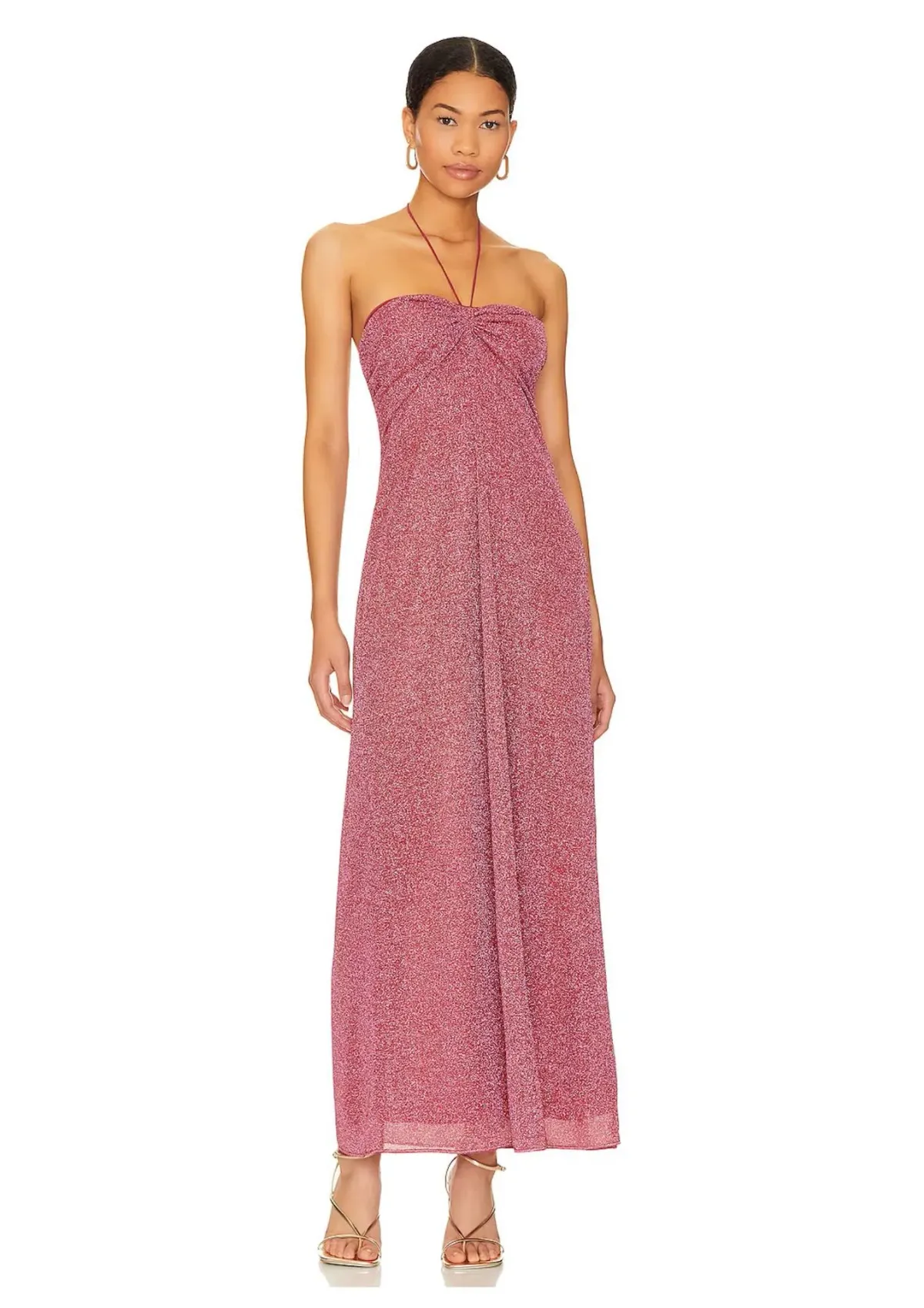 Oseree Lumiere Empire Dress In Raspberry Pink Size S / AU 8 for rent on The Volte - main image