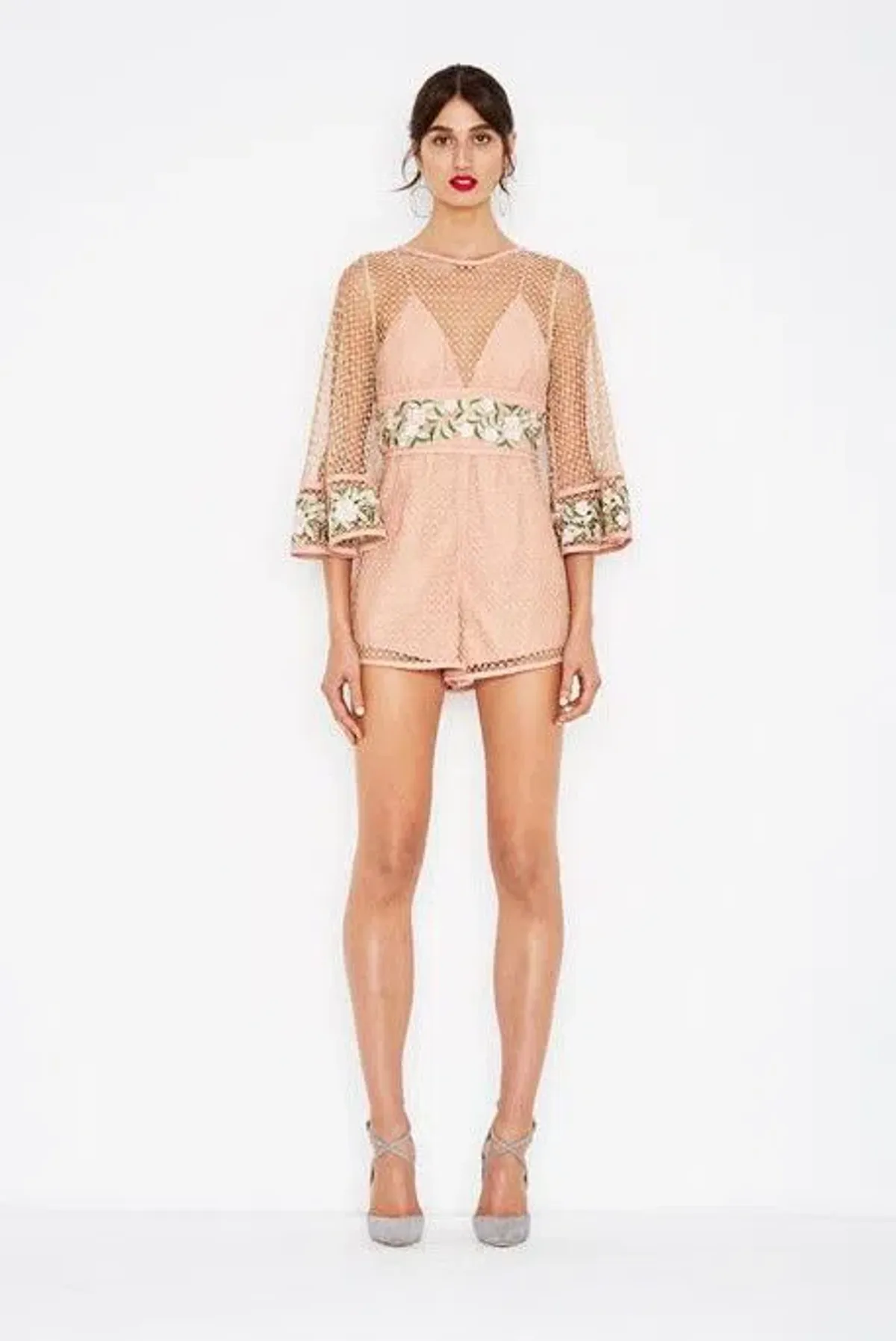Alice McCall All Eyes On You Playsuit Antique Rose Size 4 - Image 1