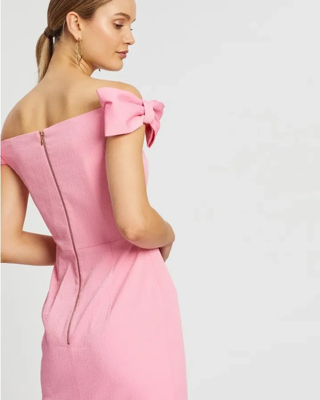 Rebecca Vallance Winslow Midi Dress Pink Size 14 for rent on The Volte - main image
