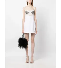 Rachel Gilbert Hartley Mini Dress in Ivory Size 3/AU12 for rent on The Volte - image 1