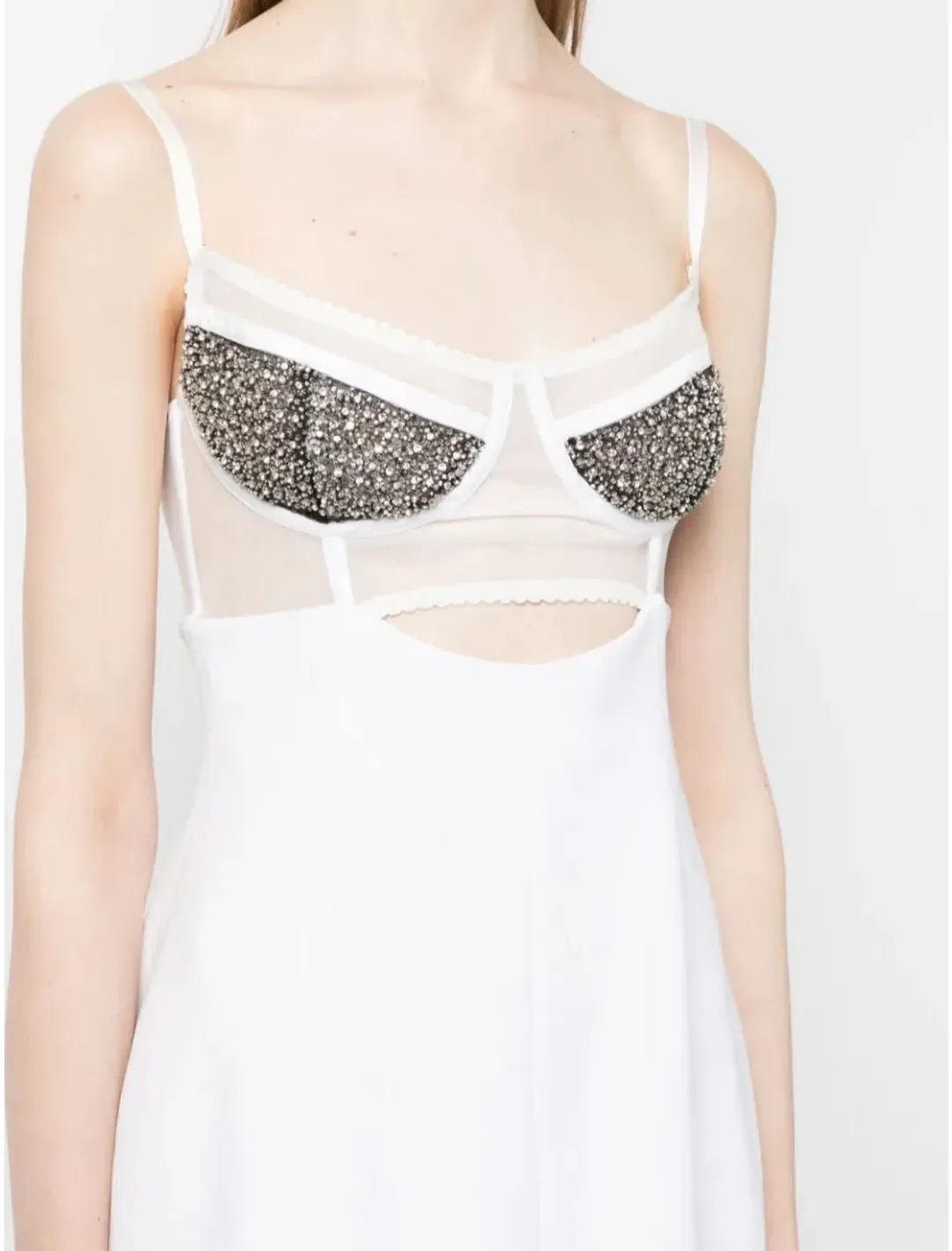 Rachel Gilbert Hartley Mini Dress in Ivory Size 3/AU12 for rent on The Volte - main image