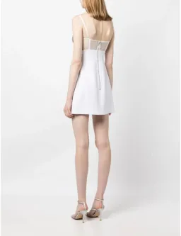 Rachel Gilbert Hartley Mini Dress in Ivory Size 3/AU12 for rent on The Volte - image 2