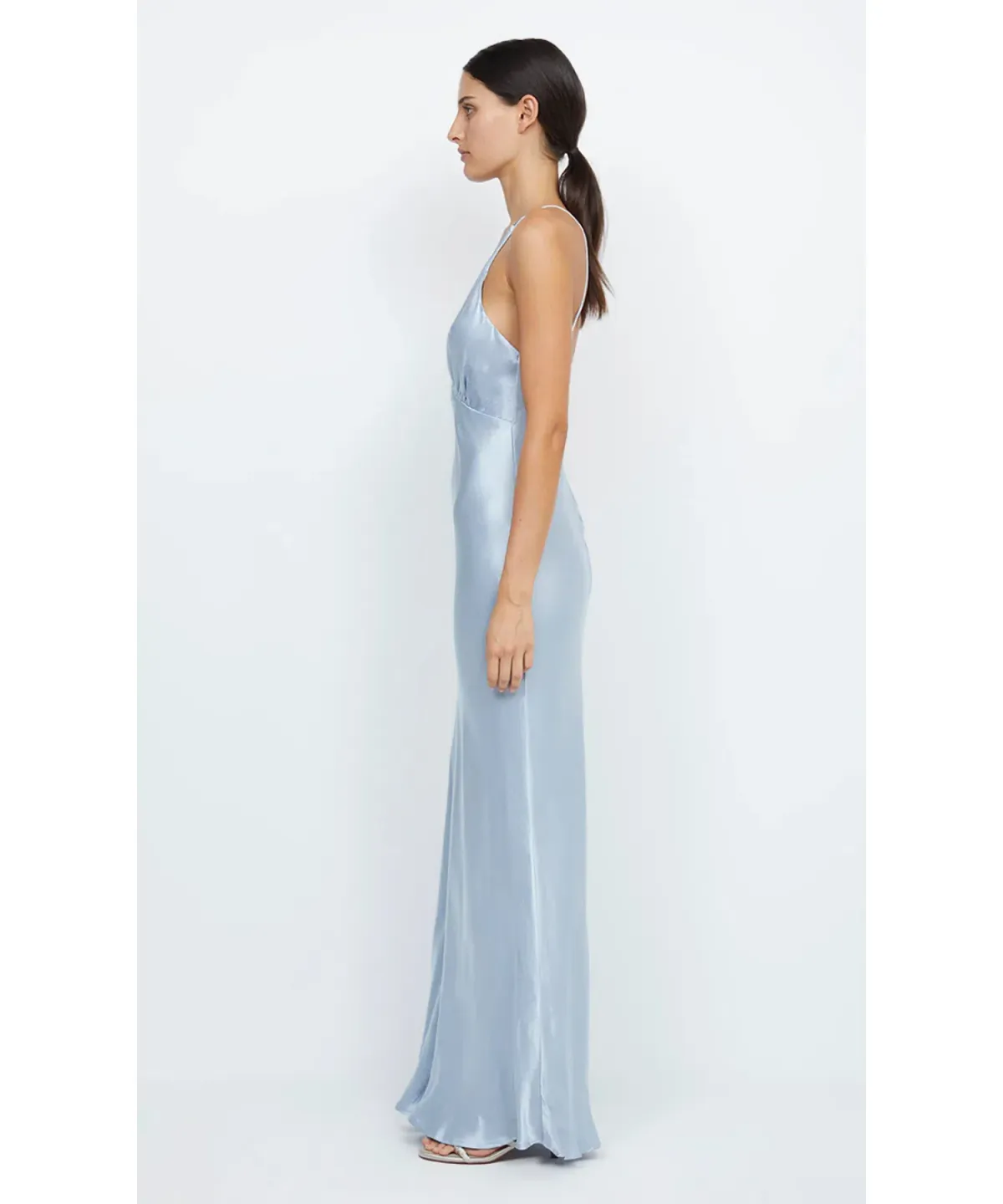 Bec & Bridge Moon Dance Maxi V Dress Dusty Blue Size AU 10 - Image 2