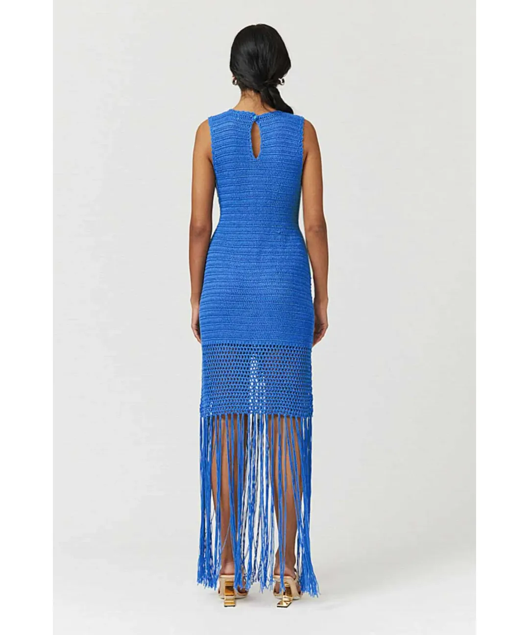 Suboo Elvira Crochet Dress Blue Size 6 for rent on The Volte - main image