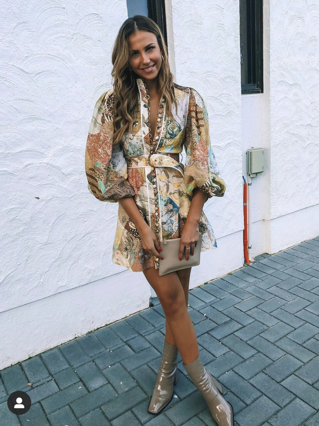 Zimmermann Brightside A-Line Mini Dress Batik Patch Size 0 / AU 8 for rent on The Volte - main image