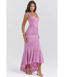 House Of CB Cesca Corset Rose Pink Dress XS / AU 6 for rent on The Volte - image 2