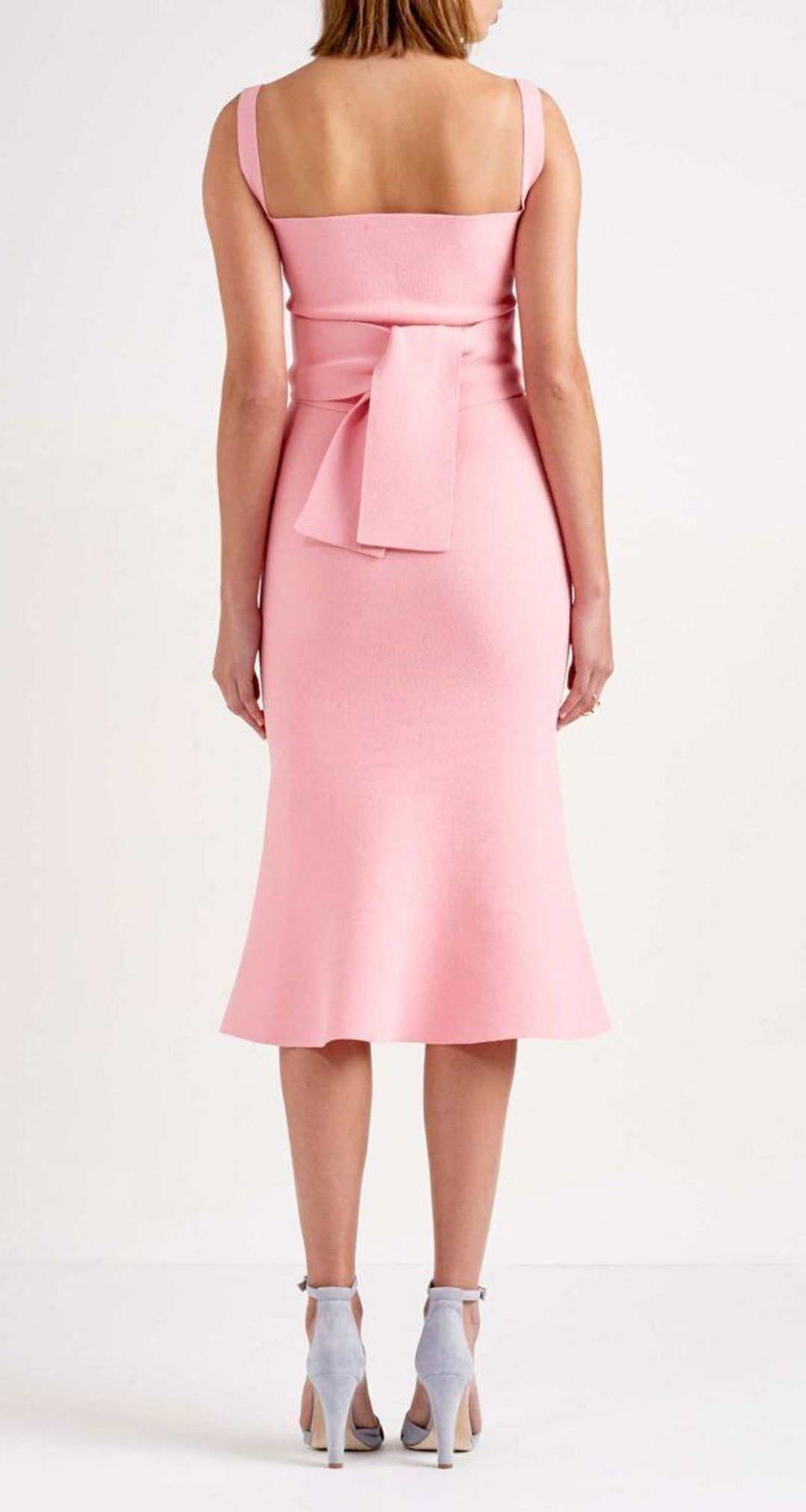 Scanlan Theodore Crepe Knit Bralette Dress Pink Size S / Au 8 for rent on The Volte - main image