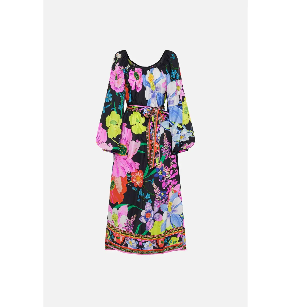 Camilla Gathered Flared Dress Away with the Fairies Print Size Medium / AU 12 - Image 6
