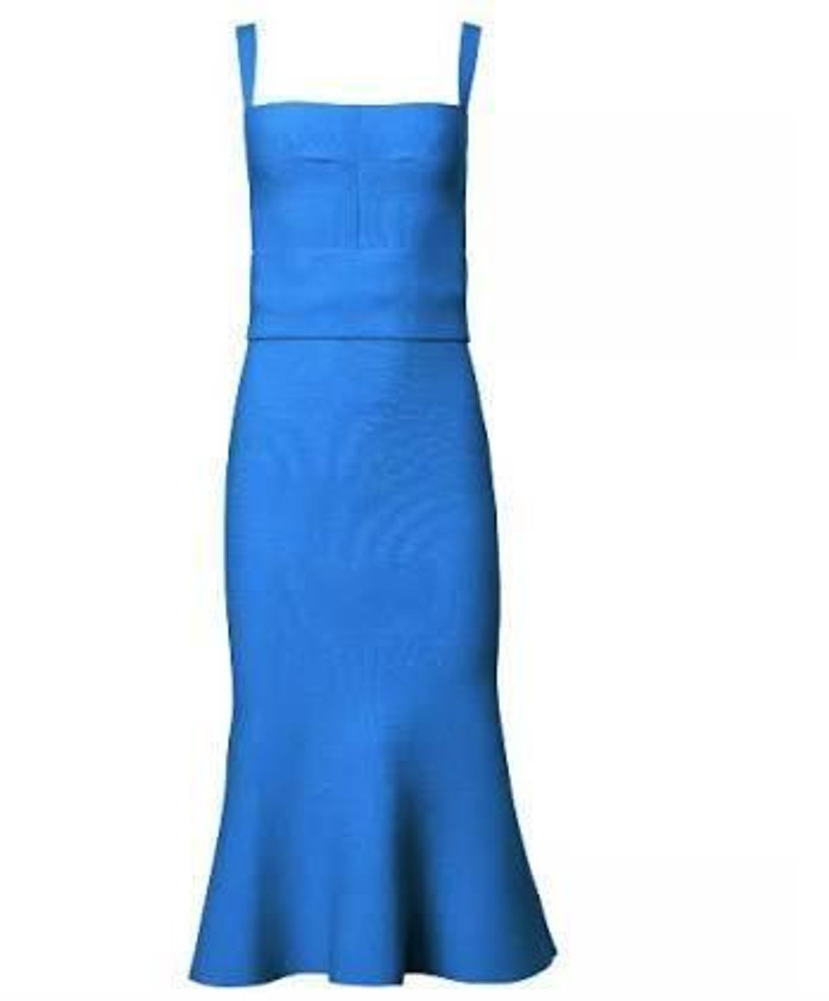 Scanlan Theodore Crepe Knit Bralette Dress Sapphire Size S / Au 8 - Image 4