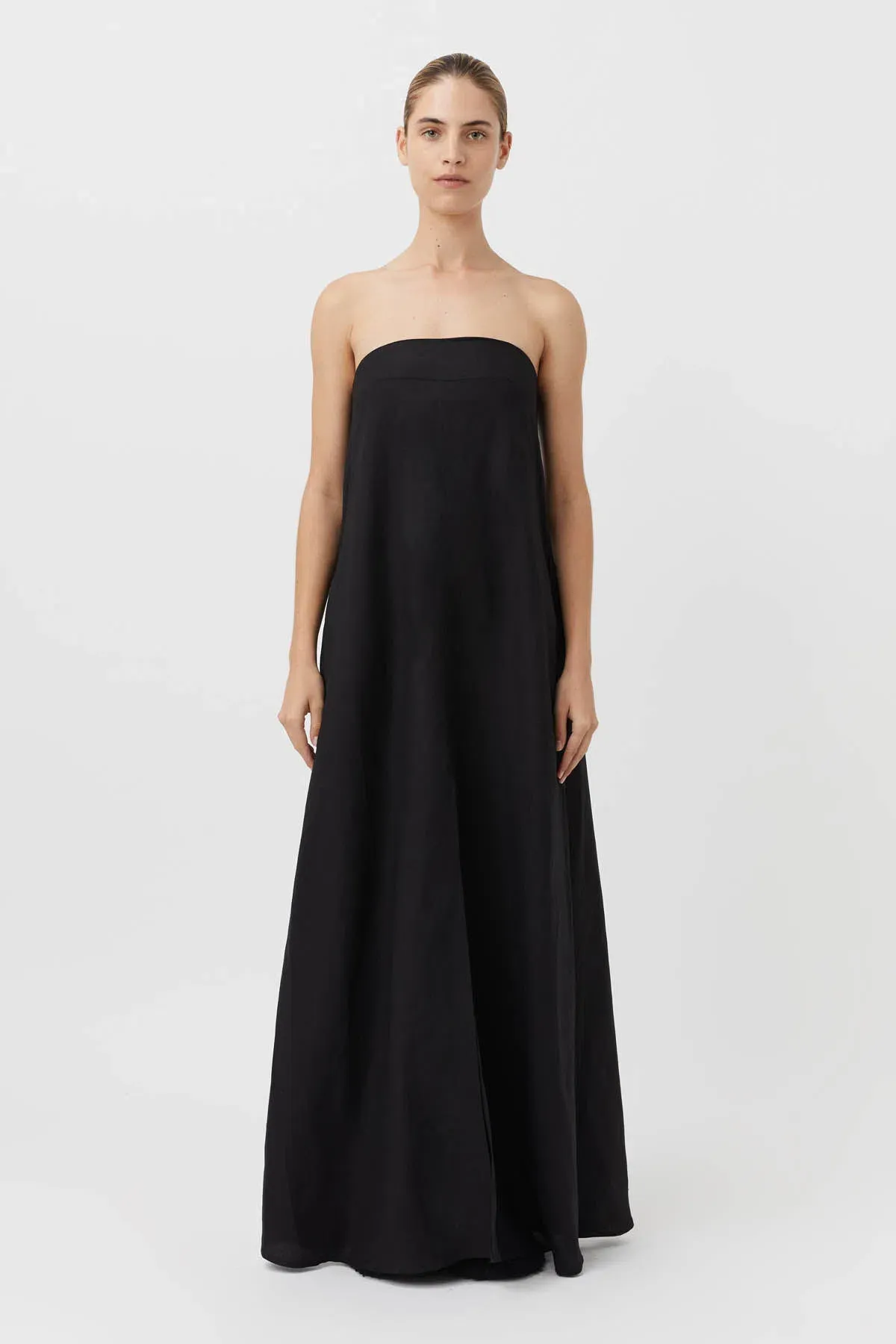 Camilla and Marc Honora Strapless Dress Black Size 12 for rent on The Volte - main image