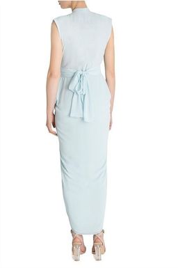 Carla Zampatti Diaphanous Waterfall Dress Ice Blue Size 6 for rent on The Volte - image 4