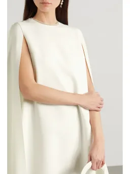 Roksanda Twiggy Cape A-line Dress Ivory Size 6 for rent on The Volte - image 2
