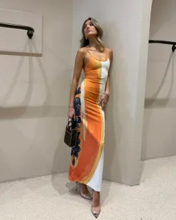 She Is Olla Papaya White Mesh Dress Multi Size XS / AU 6 for rent on The Volte - image 5