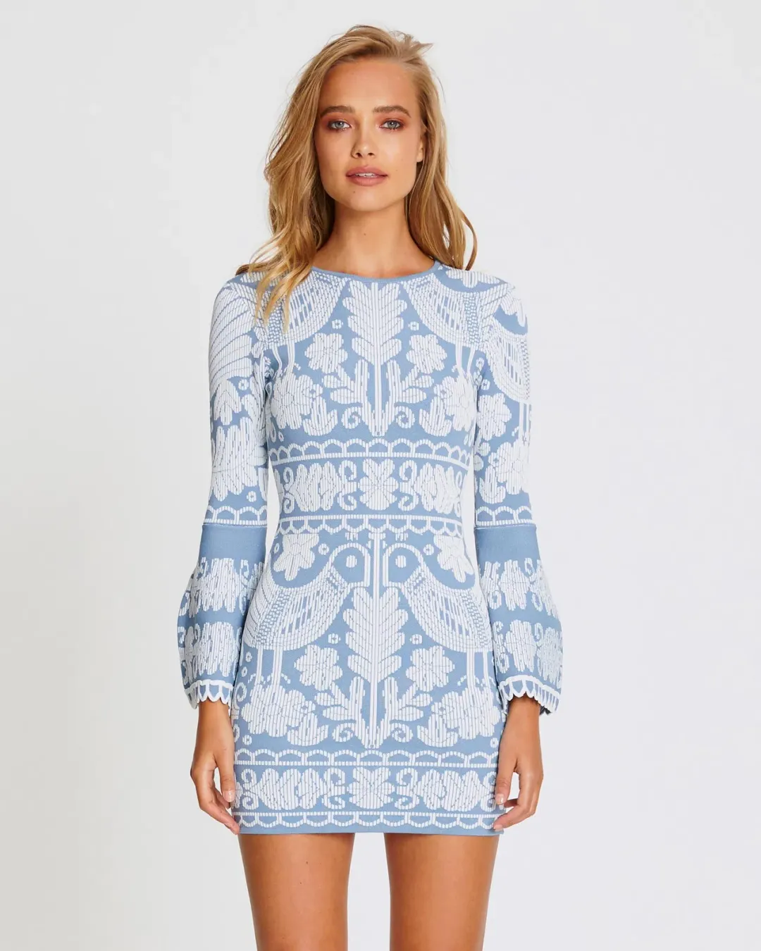 Alice McCall La Javanaise Mini Dress Mini Dress Blue Cloud Size 8 for rent on The Volte - main image