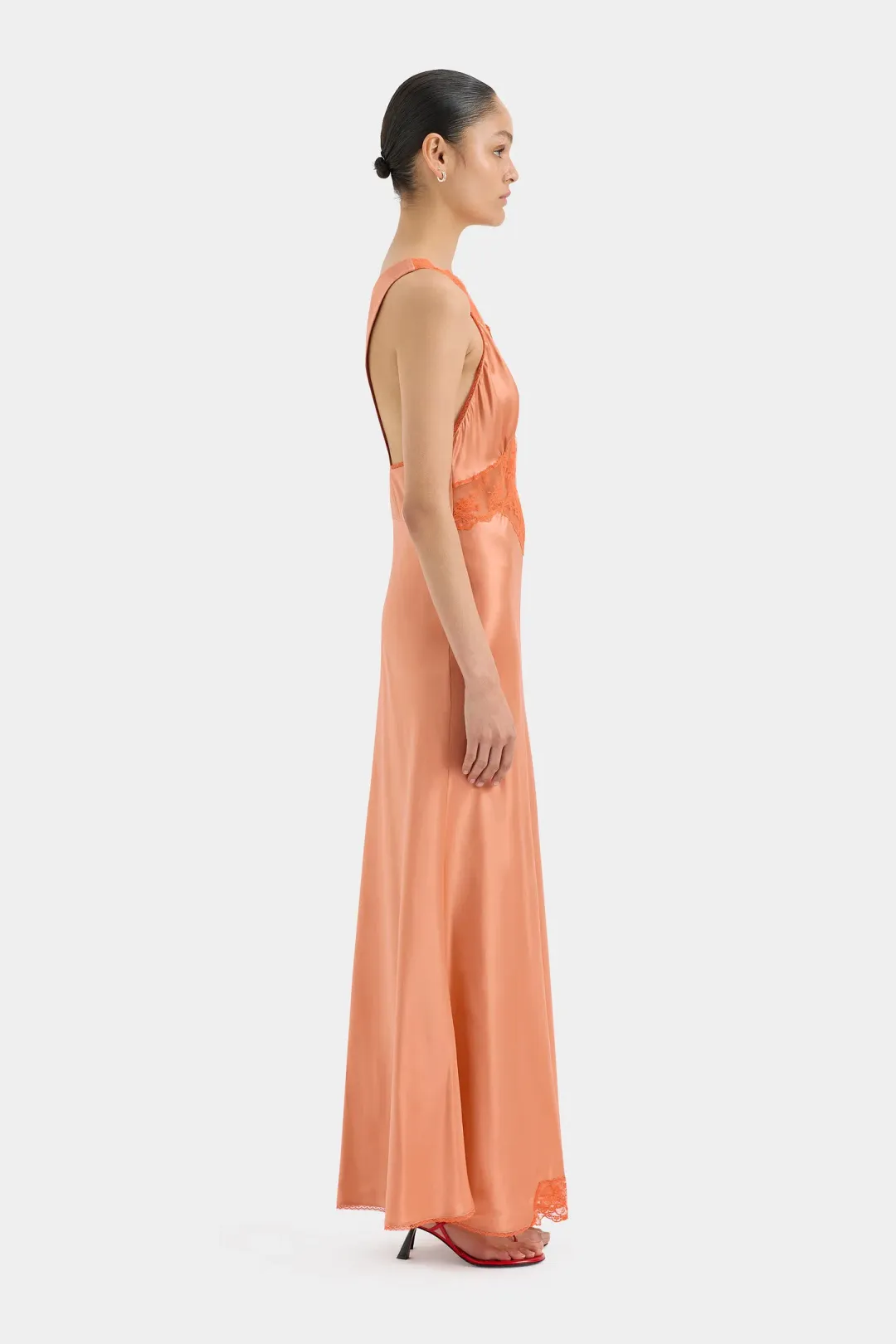 Sir the Label Aries Cut Out Gown Peach Size 0/AU 6 for rent on The Volte - main image