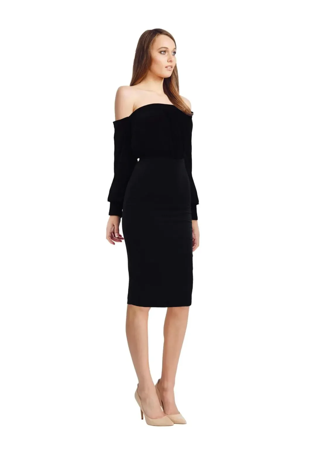 MISHA Adia Dress Black Size 6/XS for rent on The Volte - main image